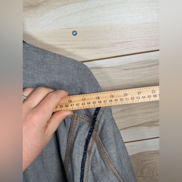 Cult of Individuality Men's XL Dense Contrast Stitch Denim Jacket - Picture 15 of 16